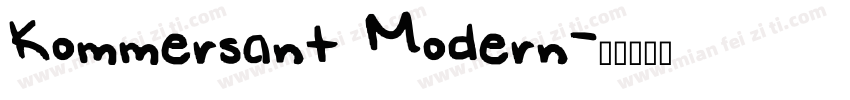 Kommersant Modern字体转换